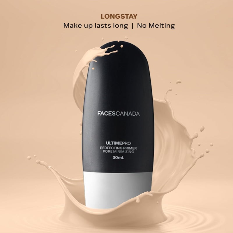 FACESCANADA Ultime Pro Perfecting Face Primer | Lightweight & Pore Minimizing | Makes Makeup Long Lasting | Oil Free Matte Primer | 1.01 Fl oz (30ml) - Image 5